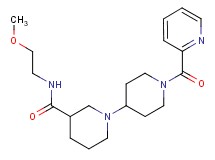 N-(2-methoxyethyl)-1'-(pyridin-2-ylcarbonyl)-1,4'-bipiperidine-3-carboxamide