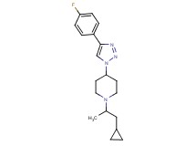 1-(2-cyclopropyl-1-methylethyl)-4-[4-(4-fluorophenyl)-1H-1,2,3-triazol-1-yl]piperidine