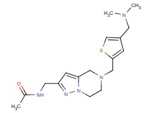 N-{[5-({4-[(dimethylamino)methyl]-2-thienyl}methyl)-4,5,6,7-tetrahydropyrazolo[1,5-a]pyrazin-2-yl]methyl}acetamide