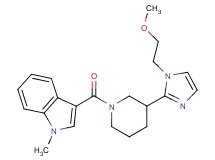 3-({3-[1-(2-methoxyethyl)-1H-imidazol-2-yl]piperidin-1-yl}carbonyl)-1-methyl-1H-indole