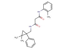 N-[(2,2-dimethyl-1-phenylcyclopropyl)methyl]-N'-(2-methylphenyl)malonamide