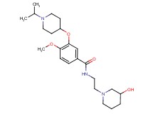 N-[2-(3-hydroxy-1-piperidinyl)ethyl]-3-[(1-isopropyl-4-piperidinyl)oxy]-4-methoxybenzamide