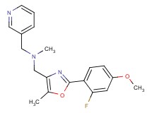 1-[2-(2-fluoro-4-methoxyphenyl)-5-methyl-1,3-oxazol-4-yl]-N-methyl-N-(pyridin-3-ylmethyl)methanamine