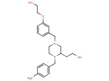 2-[4-[3-(2-hydroxyethoxy)benzyl]-1-(4-methylbenzyl)-2-piperazinyl]ethanol
