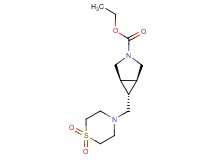 ethyl (1R*,5S*,6r)-6-[(1,1-dioxidothiomorpholin-4-yl)methyl]-3-azabicyclo[3.1.0]hexane-3-carboxylate