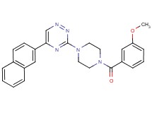 3-[4-(3-methoxybenzoyl)-1-piperazinyl]-5-(2-naphthyl)-1,2,4-triazine