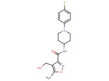 N-[1-(4-fluorophenyl)piperidin-4-yl]-4-(hydroxymethyl)-5-methylisoxazole-3-carboxamide