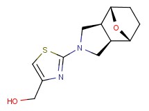 {2-[(1R*,2R*,6S*,7S*)-10-oxa-4-azatricyclo[5.2.1.0~2,6~]dec-4-yl]-1,3-thiazol-4-yl}methanol