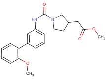 methyl (1-{[(2'-methoxybiphenyl-3-yl)amino]carbonyl}pyrrolidin-3-yl)acetate