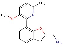1-[7-(3-methoxy-6-methylpyridin-2-yl)-2,3-dihydro-1-benzofuran-2-yl]methanamine
