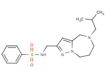 N-[(5-isobutyl-5,6,7,8-tetrahydro-4H-pyrazolo[1,5-a][1,4]diazepin-2-yl)methyl]benzenesulfonamide