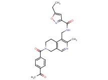 N-{[7-(4-acetylbenzoyl)-3-methyl-5,6,7,8-tetrahydro-2,7-naphthyridin-4-yl]methyl}-5-ethyl-3-isoxazolecarboxamide