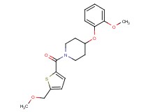 1-{[5-(methoxymethyl)-2-thienyl]carbonyl}-4-(2-methoxyphenoxy)piperidine