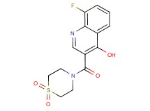 3-[(1,1-dioxido-4-thiomorpholinyl)carbonyl]-8-fluoro-4-quinolinol