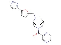 (1R*,5R*)-3-(pyrazin-2-ylcarbonyl)-6-{[5-(1H-pyrazol-3-yl)-2-furyl]methyl}-3,6-diazabicyclo[3.2.2]nonane