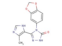 4-(1,3-benzodioxol-5-yl)-5-(4-methyl-1H-imidazol-5-yl)-2,4-dihydro-3H-1,2,4-triazol-3-one