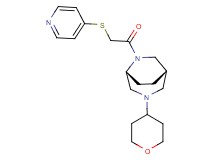 (1S*,5R*)-6-[(4-pyridinylthio)acetyl]-3-(tetrahydro-2H-pyran-4-yl)-3,6-diazabicyclo[3.2.2]nonane