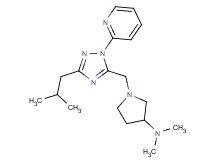 1-[(3-isobutyl-1-pyridin-2-yl-1H-1,2,4-triazol-5-yl)methyl]-N,N-dimethylpyrrolidin-3-amine