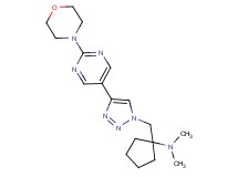 N,N-dimethyl-1-{[4-(2-morpholin-4-ylpyrimidin-5-yl)-1H-1,2,3-triazol-1-yl]methyl}cyclopentanamine