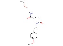 N-(2-ethoxyethyl)-1-[2-(4-methoxyphenyl)ethyl]-6-oxo-3-piperidinecarboxamide