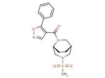(1R*,5R*)-3-(methylsulfonyl)-6-[(5-phenylisoxazol-4-yl)carbonyl]-3,6-diazabicyclo[3.2.2]nonane