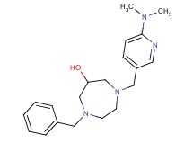 1-benzyl-4-{[6-(dimethylamino)-3-pyridinyl]methyl}-1,4-diazepan-6-ol