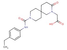 (9-{[(4-ethylphenyl)amino]carbonyl}-3-oxo-2,9-diazaspiro[5.5]undec-2-yl)acetic acid