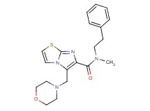 N-methyl-5-(morpholin-4-ylmethyl)-N-(2-phenylethyl)imidazo[2,1-b][1,3]thiazole-6-carboxamide