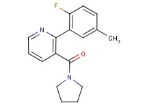 2-(2-fluoro-5-methylphenyl)-3-(pyrrolidin-1-ylcarbonyl)pyridine