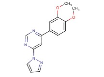 4-(3,4-dimethoxyphenyl)-6-(1H-pyrazol-1-yl)pyrimidine