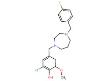 2-chloro-4-{[4-(4-fluorobenzyl)-1,4-diazepan-1-yl]methyl}-6-methoxyphenol