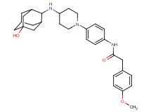 N-(4-{4-[(5-hydroxy-2-adamantyl)amino]-1-piperidinyl}phenyl)-2-(4-methoxyphenyl)acetamide
