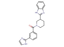 2-{1-[3-(1H-imidazol-2-yl)benzoyl]-3-piperidinyl}-1H-benzimidazole