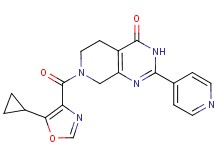 7-[(5-cyclopropyl-1,3-oxazol-4-yl)carbonyl]-2-pyridin-4-yl-5,6,7,8-tetrahydropyrido[3,4-d]pyrimidin-4(3H)-one