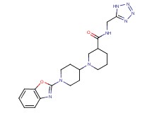 1'-(1,3-benzoxazol-2-yl)-N-(1H-tetrazol-5-ylmethyl)-1,4'-bipiperidine-3-carboxamide