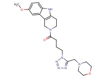 8-methoxy-2-{4-[5-(4-morpholinylmethyl)-1H-tetrazol-1-yl]butanoyl}-2,3,4,5-tetrahydro-1H-pyrido[4,3-b]indole