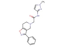 N-(1-methyl-1H-pyrazol-3-yl)-2-(3-phenyl-6,7-dihydroisoxazolo[4,5-c]pyridin-5(4H)-yl)acetamide