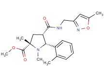 methyl (2S*,4S*,5R*)-1,2-dimethyl-4-({[(5-methyl-3-isoxazolyl)methyl]amino}carbonyl)-5-(2-methylphenyl)-2-pyrrolidinecarboxylate