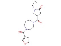 1-ethyl-4-{[4-(3-furoyl)-1,4-diazepan-1-yl]carbonyl}-2-pyrrolidinone