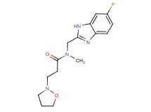 N-[(6-fluoro-1H-benzimidazol-2-yl)methyl]-3-isoxazolidin-2-yl-N-methylpropanamide