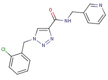 1-(2-chlorobenzyl)-N-(3-pyridinylmethyl)-1H-1,2,3-triazole-4-carboxamide