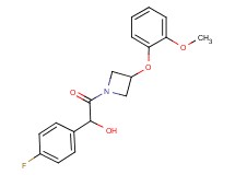 1-(4-fluorophenyl)-2-[3-(2-methoxyphenoxy)-1-azetidinyl]-2-oxoethanol