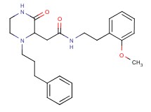 N-[2-(2-methoxyphenyl)ethyl]-2-[3-oxo-1-(3-phenylpropyl)-2-piperazinyl]acetamide