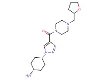 [cis-4-(4-{[4-(tetrahydrofuran-2-ylmethyl)piperazin-1-yl]carbonyl}-1H-1,2,3-triazol-1-yl)cyclohexyl]amine