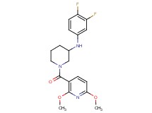 N-(3,4-difluorophenyl)-1-[(2,6-dimethoxy-3-pyridinyl)carbonyl]-3-piperidinamine