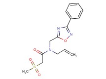 N-allyl-2-(methylsulfonyl)-N-[(3-phenyl-1,2,4-oxadiazol-5-yl)methyl]acetamide
