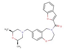 4-(1-benzofuran-2-ylcarbonyl)-7-{[(2R*,6S*)-2,6-dimethyl-4-morpholinyl]methyl}-2,3,4,5-tetrahydro-1,4-benzoxazepine