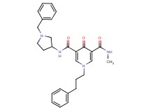 N-(1-benzyl-3-pyrrolidinyl)-N'-methyl-4-oxo-1-(3-phenylpropyl)-1,4-dihydro-3,5-pyridinedicarboxamide