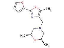 (2R*,6S*)-4-{[2-(2-furyl)-5-methyl-1,3-oxazol-4-yl]methyl}-2,6-dimethylmorpholine