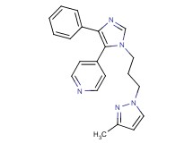 4-{1-[3-(3-methyl-1H-pyrazol-1-yl)propyl]-4-phenyl-1H-imidazol-5-yl}pyridine